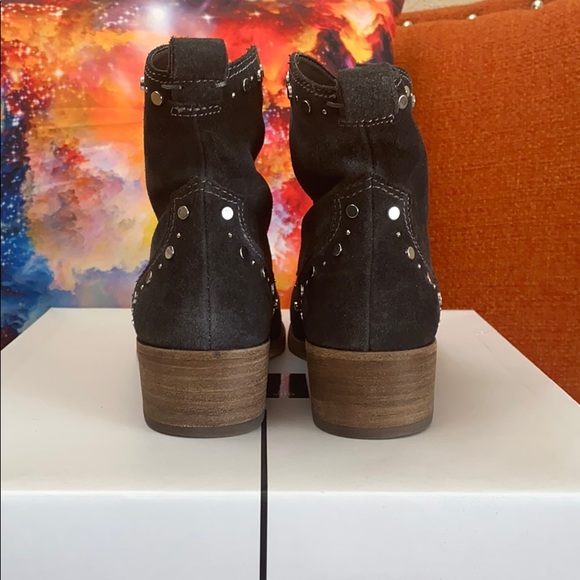 Dolce Vita Gray Suede Booties (Tobin) - Picture 3 of 6